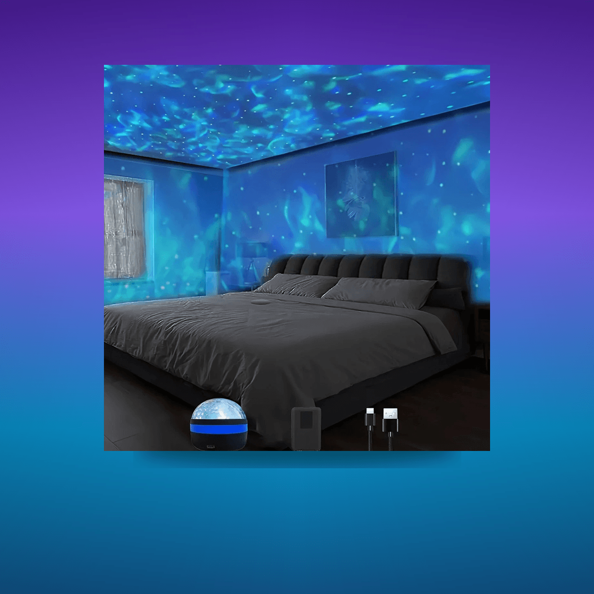 Lámpara LED Galaxy Projector ,Water · Iluminación Setup Gaming