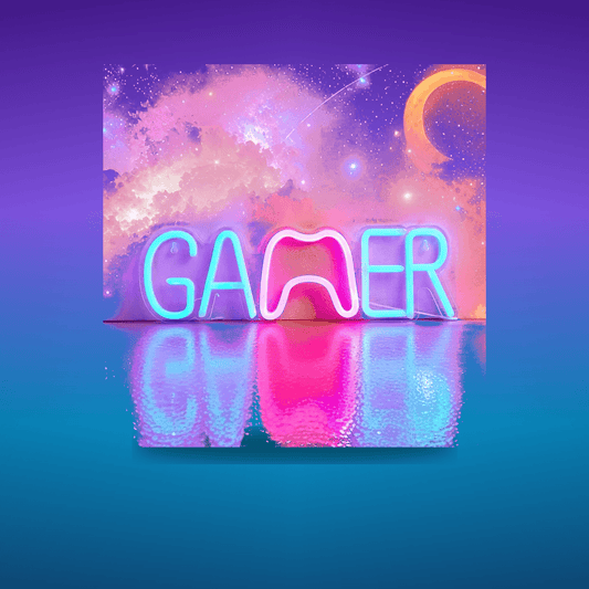 Neón LED Chi-buy Gamer Gamepad · Iluminación Setup Gaming