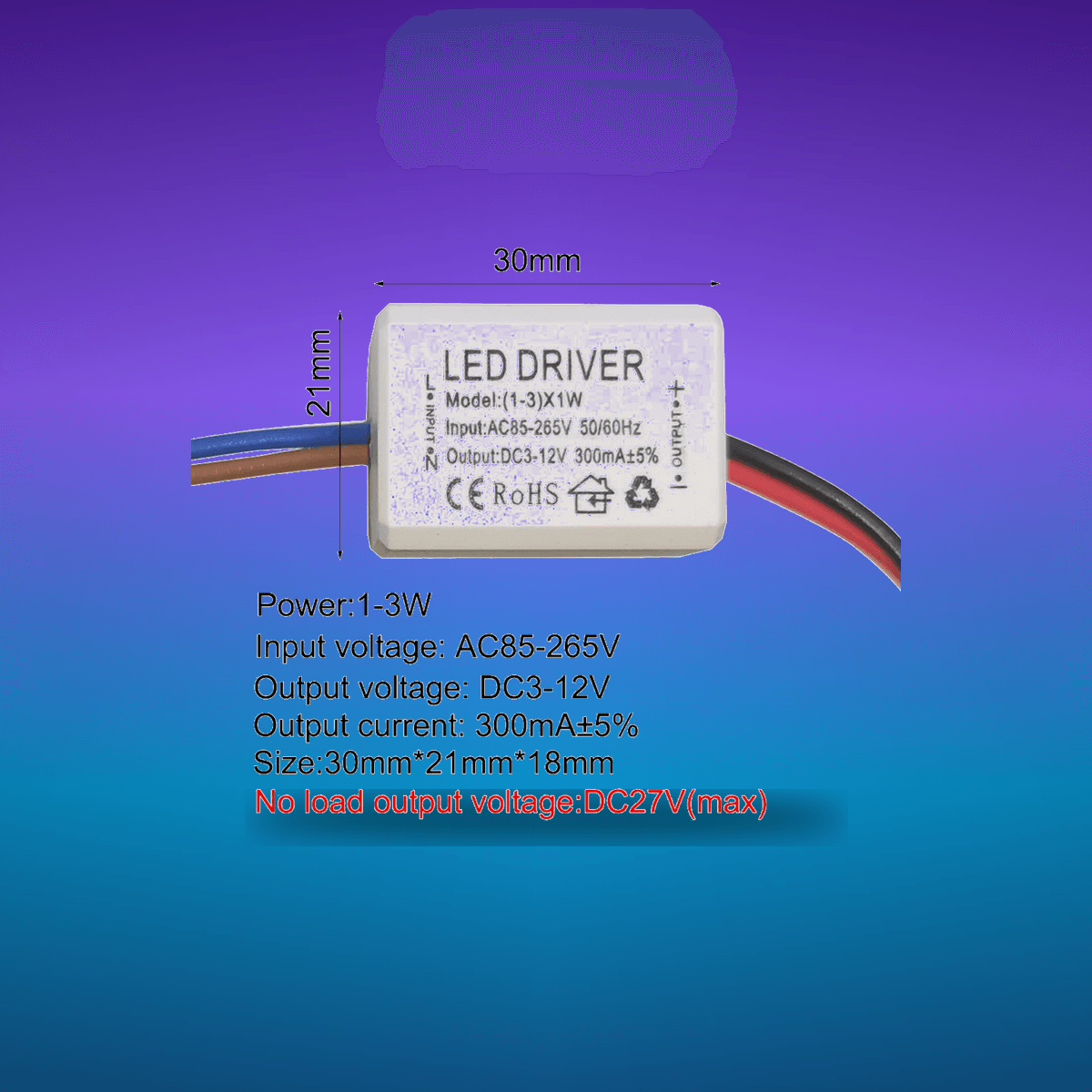 Iluminación LED Driver 300mA 1W · Iluminación Setup Gaming