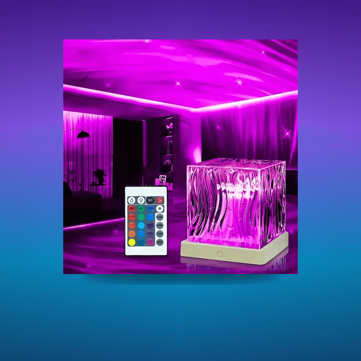 Lámpara LED Water Ripples Galaxy · Iluminación Setup Gaming 12CM