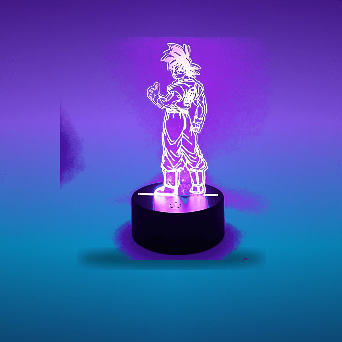 Lámpara LED Gaming Anime Goku · Iluminación Setup Gaming