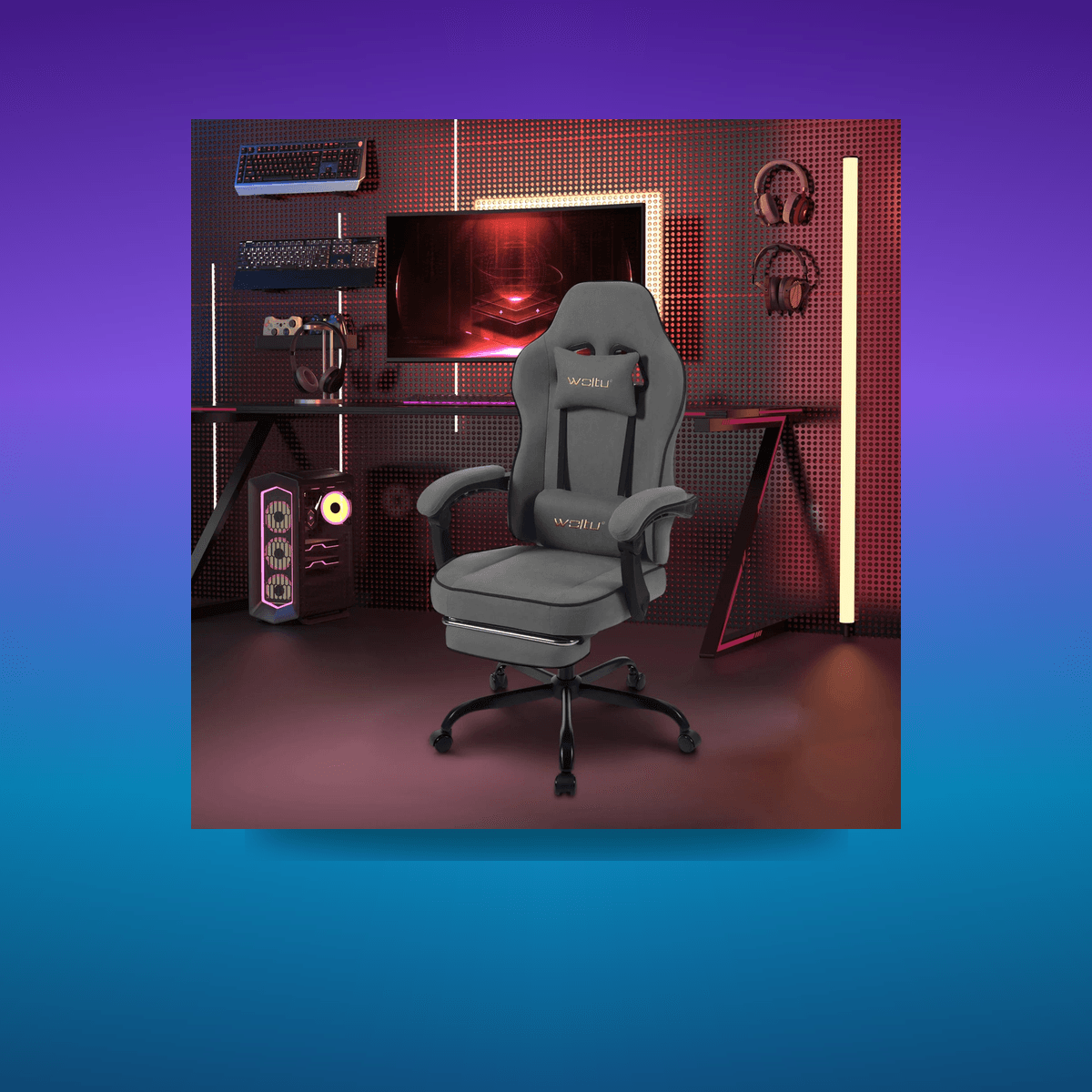 Silla Gaming WOLTU 49.5 cm · Setup Gamer